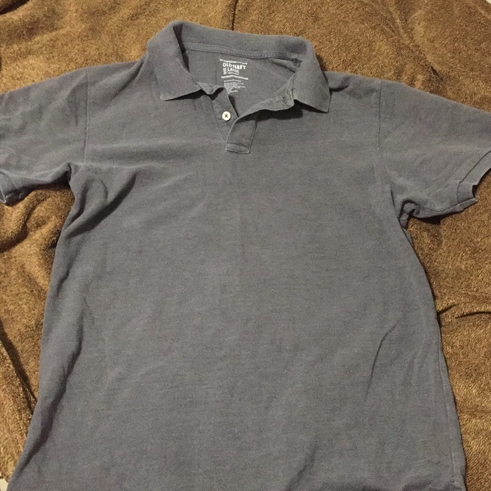 Gray polo shirt
